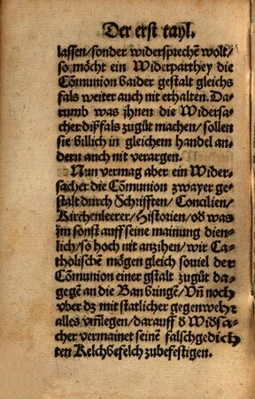 Gründtlicher, Wahrer Bericht, von Catholischer Co[m]munion, vnd rechter Niessung Leibs vnd Bluts Jesu Christi, in dem Hochwirdigen Sacrament des Altars