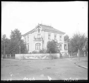 Dresden-Blasewitz. Villa Bismarck, Regerstraße 24/Ecke Wägnerstraße. Straßenansicht