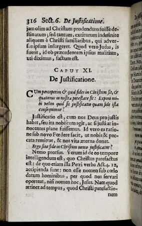 Caput XI. De Justificatione.
