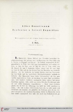 9: Liber donationum ecclesiae S. Severi Bopardiae