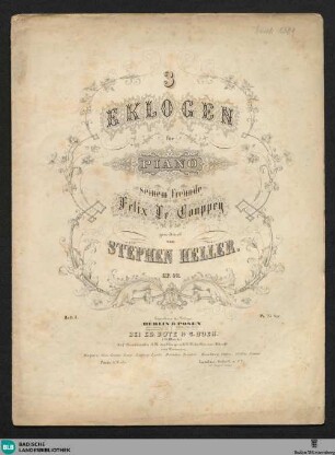 1: 3 Eklogen für Piano : Op. 92