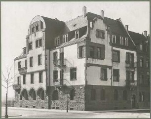 Billing, Hermann; Karlsruhe, Kriegsstr. 159 / Bunsenstr. 12; Doppelhaus L. Meess - Anischt