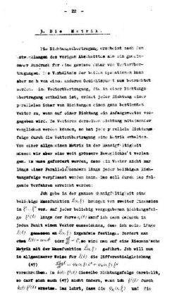 3. Die Metrik.