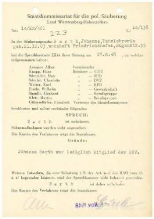 Barth, Johanna