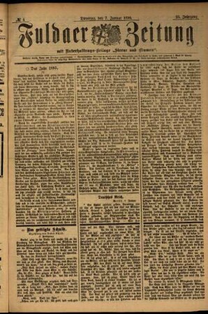 Ausgabe vom Dienstag, den 07. Januar 1896.