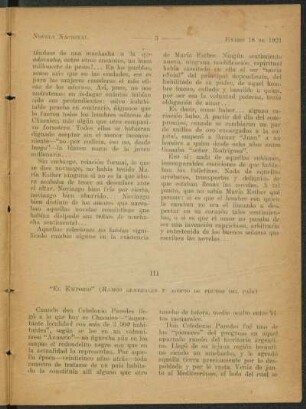 III - "El emporio" (Ramos generales y acopio de frutos del país)