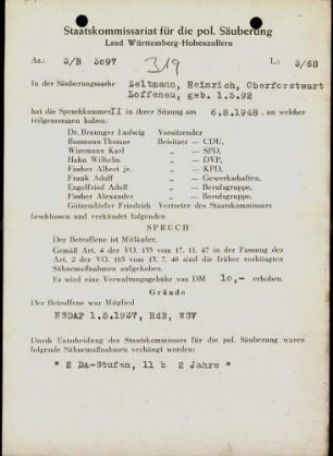 Zeltmann, Heinrich