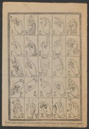 [Lenguaje de signos.]