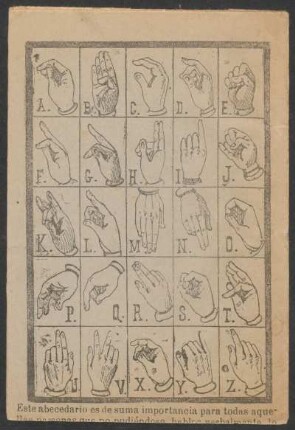 [Lenguaje de signos.]