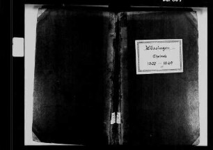 Wössingen, evangelische Gemeinde: Heiratsbuch 1800-1869