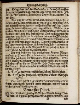 Vom ersten Punct