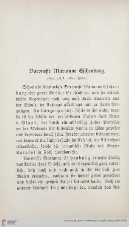 Baronesse Marianne Eschenburg