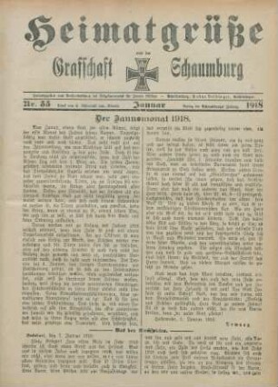 35.1918: Heimatgrüße aus der Grafschaft Schaumburg
