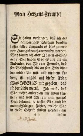 a3r-a3v, Mein Herzens-Freund!
