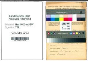 Entnazifizierung Anna Schneider, geb. 12.07.1922 ()