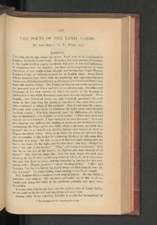 The Poets of the Tamil Lands.