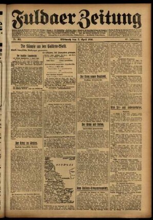 Ausgabe vom Mittwoch, den 05. April 1916.