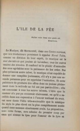 L'ile de la fée