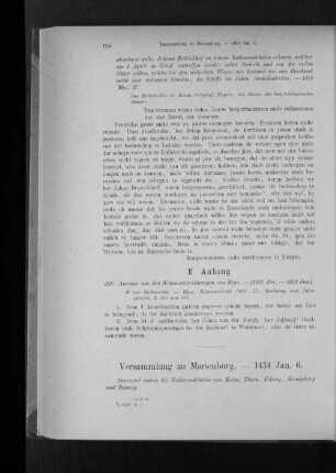 Versammlung zu Marienburg. - 1434 Jan. 6.