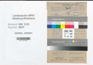 Entnazifizierung Johann Jansen , geb. 16.04.1911 (Polizeibeamter)