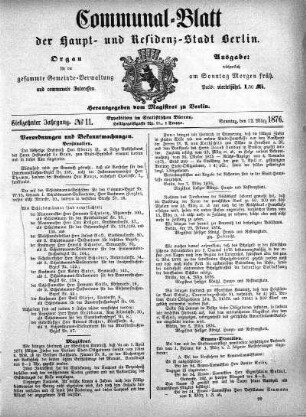 1876,11: No. 11, 12. März 1876