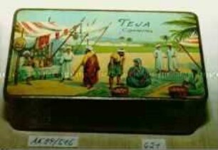Blechdose für 100 Stück? "TEJA Cigarettes Réunion"