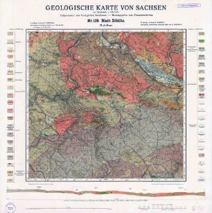 Nr.129 [5345] Zöblitz, Geologische Karte von Sachsen