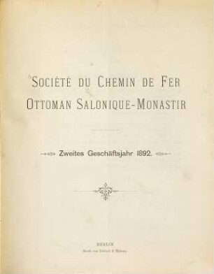 Geschäftsjahr .... 2. 1892 (1893)