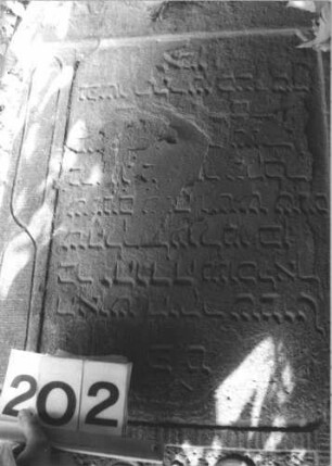 Grabstein 202 (Detailaufnahme)