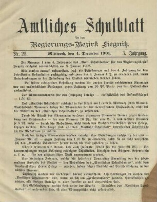 3. 1901, Nr. 23 (4. Dezember)
