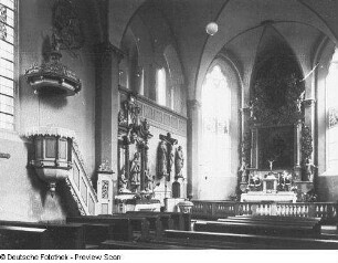 Bautzen. Liebfrauenkirche (1250 eröffnet). Inneres. Blick nach Nordosten