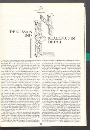 Idealismus und Realismus im Detail