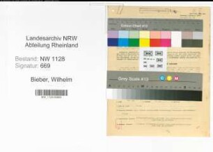 Entnazifizierung Wilhelm Bieber , geb. 12.09.1895 (Polizist)