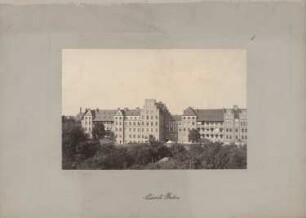 I. und II. Medizinische Klinik der Charité, Berlin: Ansicht der Westseite der II. Medizinischen Klinik
