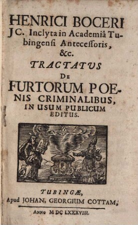 Tractatus de furtorum poenis criminalibus