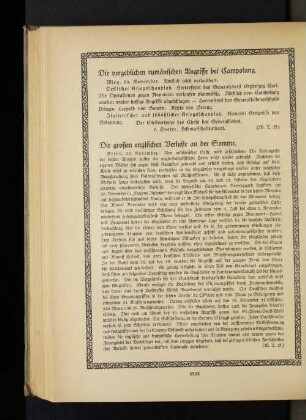 Die großen englischen Verluste an der Somme.