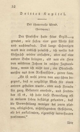 Drittes Kapitel. Der schauervolle Abend. (Fortsetzung.)