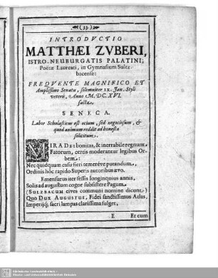 Introductio Matthaei Zuberi