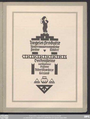 Ziegelei-Produkte