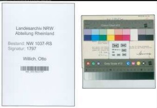 Entnazifizierung Otto Willich , geb. 20.08.1898 (Rektor)
