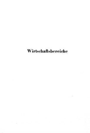 Wirtschaftsbereiche