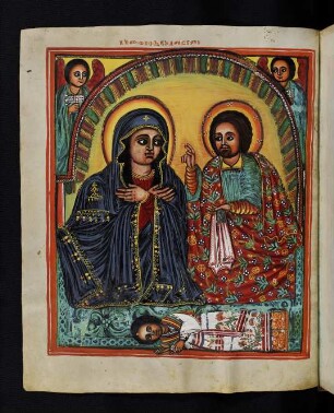 Illustration: wie Jesus der Maria sein Vermächtnis gibt