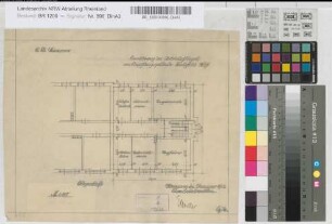 Erweiterung des Betriebsflügel am Empfangsgebäude Bielefeld Hbf: Grundriß Erdgeschoß, M. 1:100