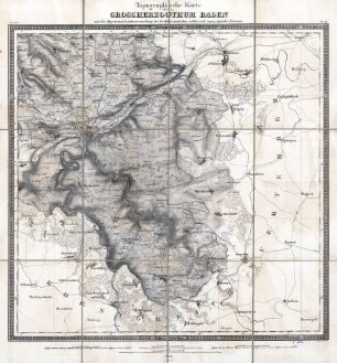 Topographische Karte über das Großherzogthum Baden. Sect.VI.5., Bl. 22 Pforzheim