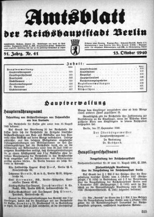 1940,41: Nr. 41, 13. Oktober 1940