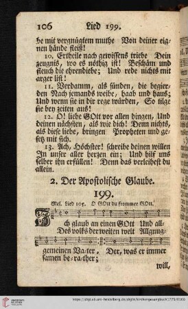 2. Der apostolische Glaube (199)