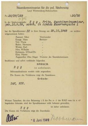 Egg, Fritz