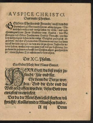 Der XC. Psalm.