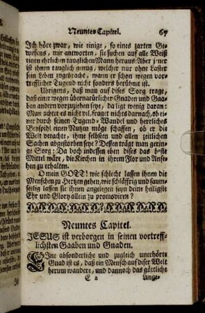Neuntes Capitel.
