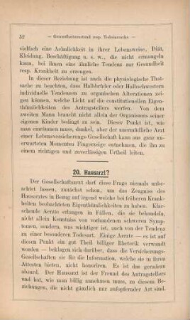 20. Hausarzt?